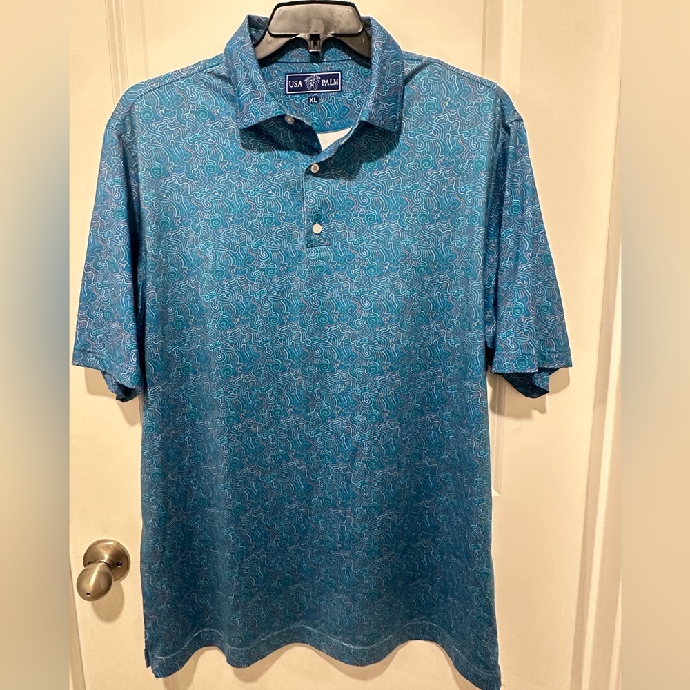 USA Palm Golf Shirt